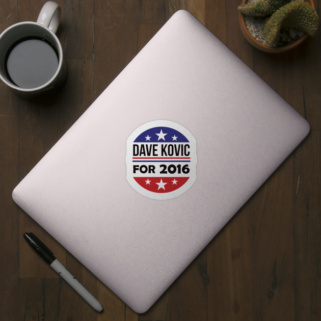 Re-Elect Dave Kovic 2016 (Blue & Red Circle) by PsychicCat